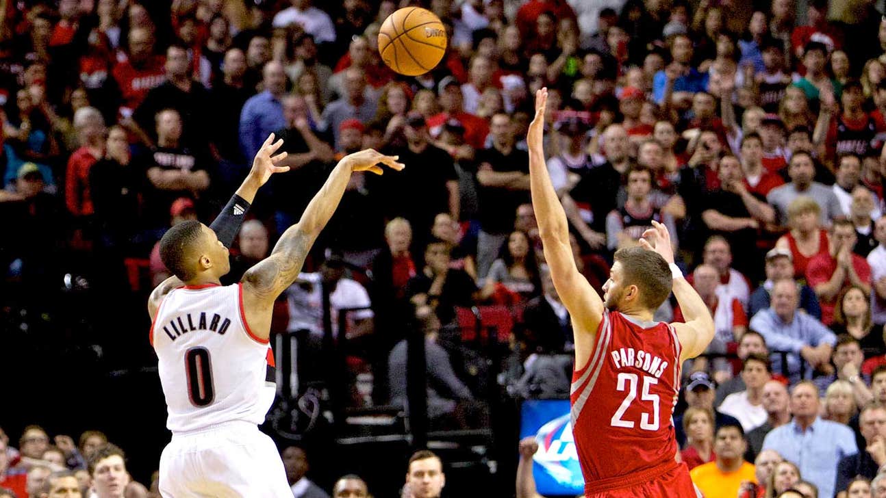 Watch Damian Lillard's series-ending shot against the Rockets from a new angle