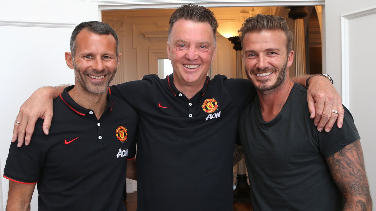Ex-United star Beckham backs under-fire boss Van Gaal