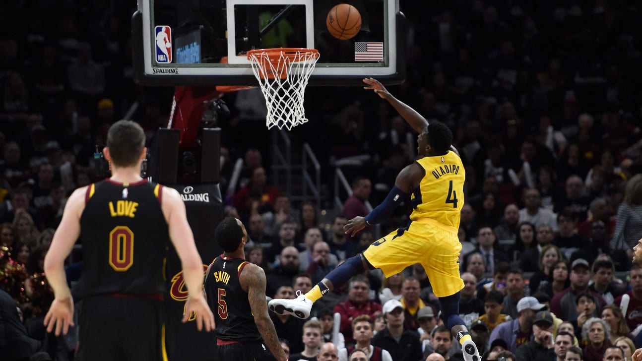 Oladipo drops 32 points as Pacers cruise to 98-80 win over Cavs in Game 1