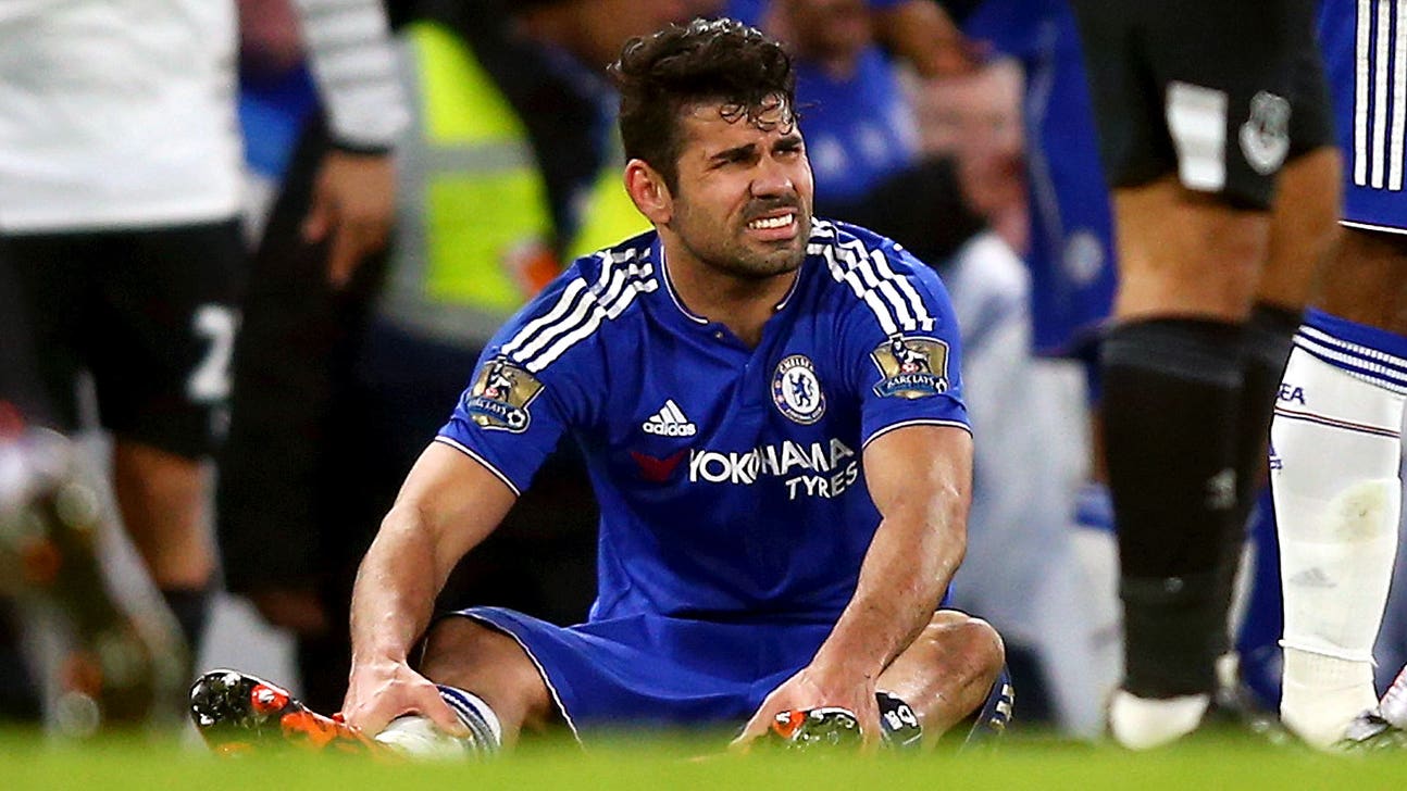Chelsea striker Costa's shin injury assessed in hospital