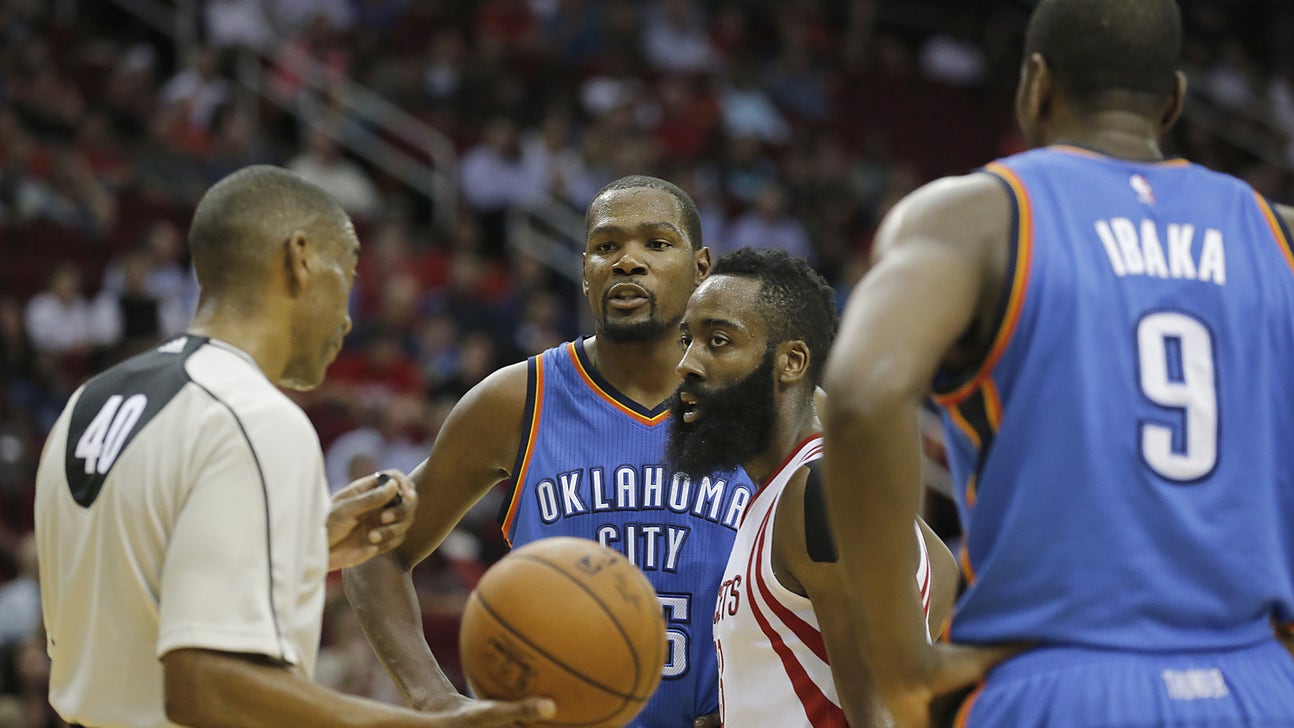 Here are a few trends from Billy Donovan's early substitution patterns