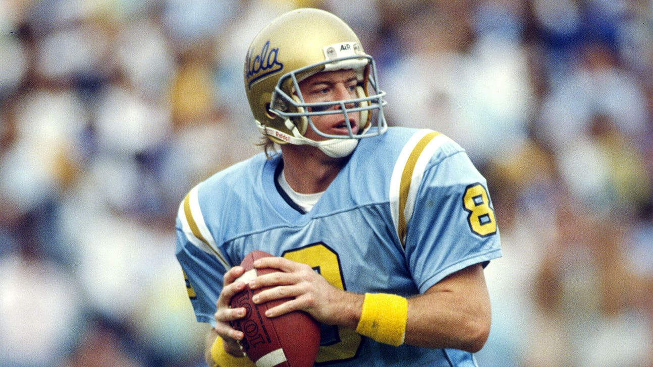 UCLA band celebrates Troy Aikman as his jersey is retired