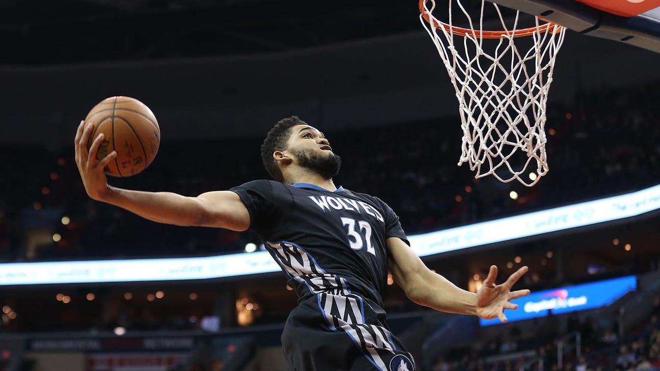 Wolves-Wizards Twi-lights: Watch KAT's monster windmill dunk