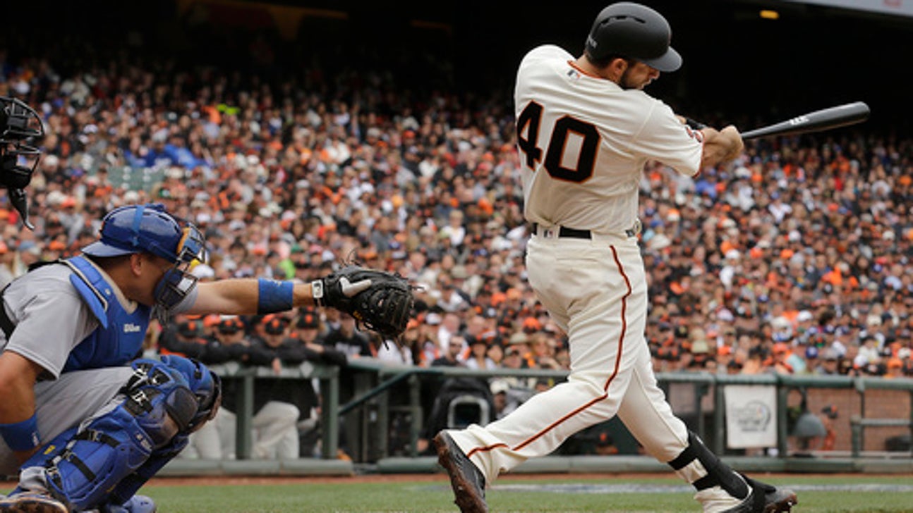 Bumgarner homers off Kershaw again, but Dodgers win in 10th