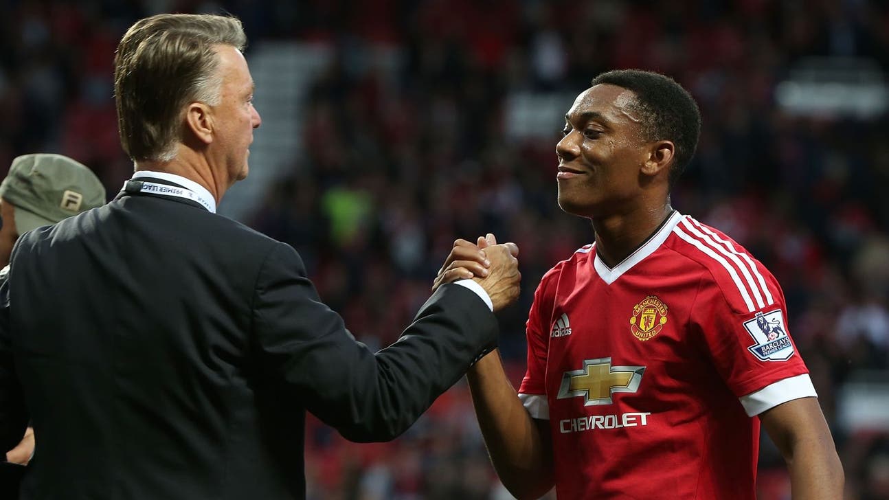 United star Martial says he laughs when LvG shouts at him