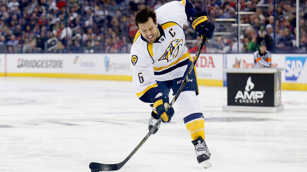 Weber puts big shot on display at NHL All-Star skills competition