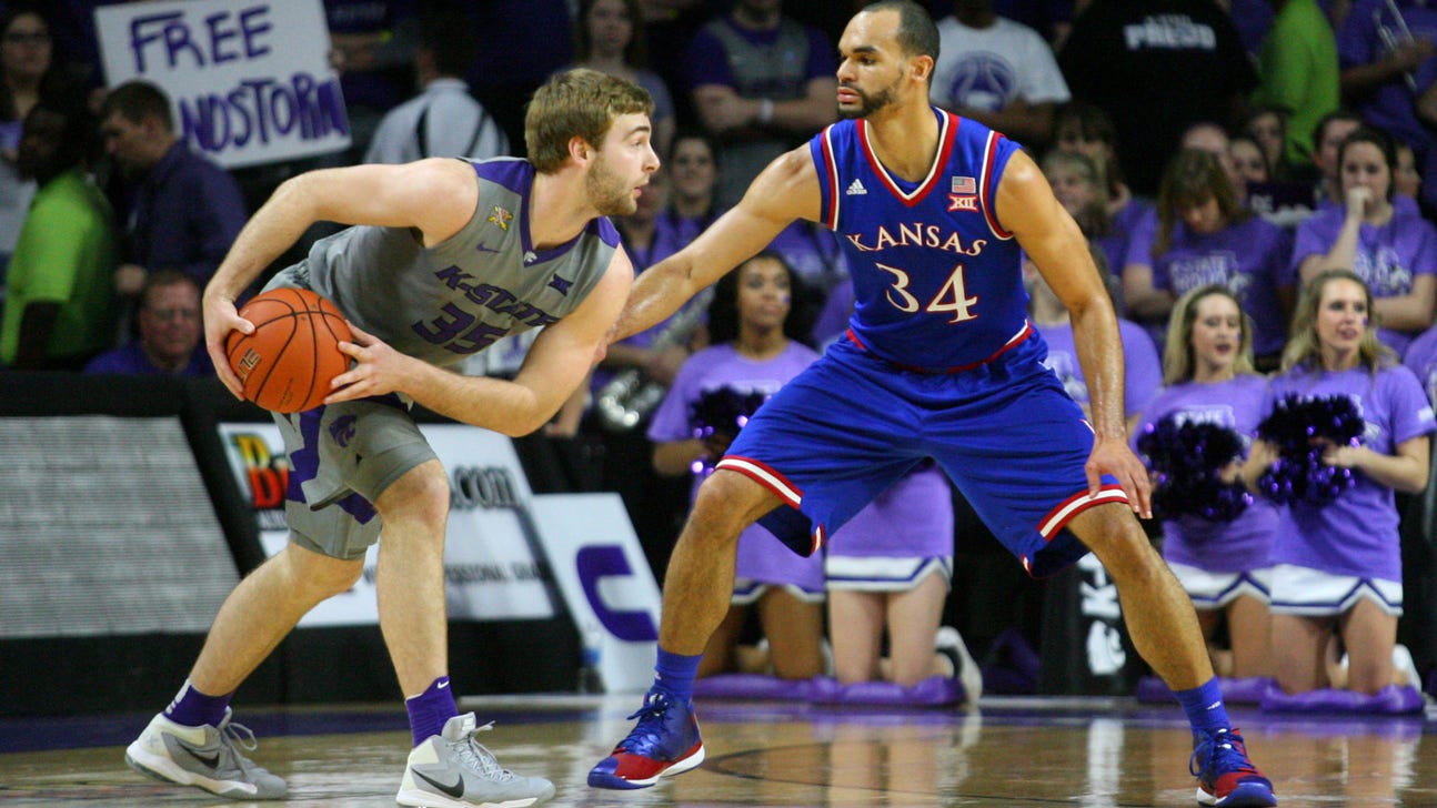 Jayhawks hang on to defeat Wildcats 72-63