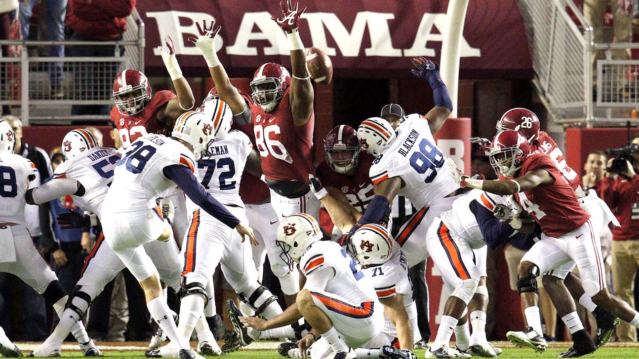 Auburn's kicker claims to have 60-yard field goal range