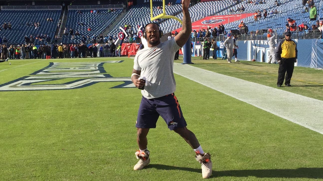 Von Miller's cleats have feathers on them