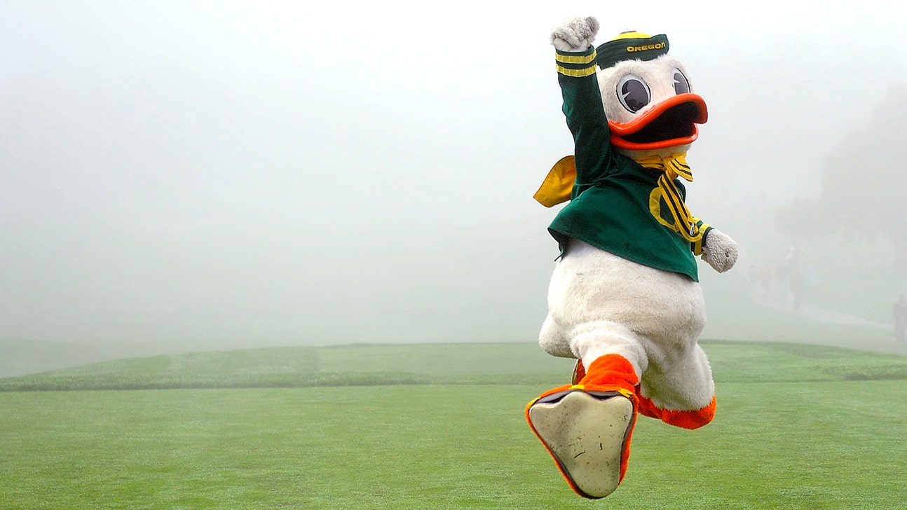 Oregon reveals new logo, 'Galaxy White' helmets for Michigan St. game