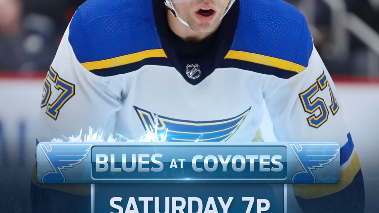 It could be another Schmaltz family affair as Blues visit Coyotes