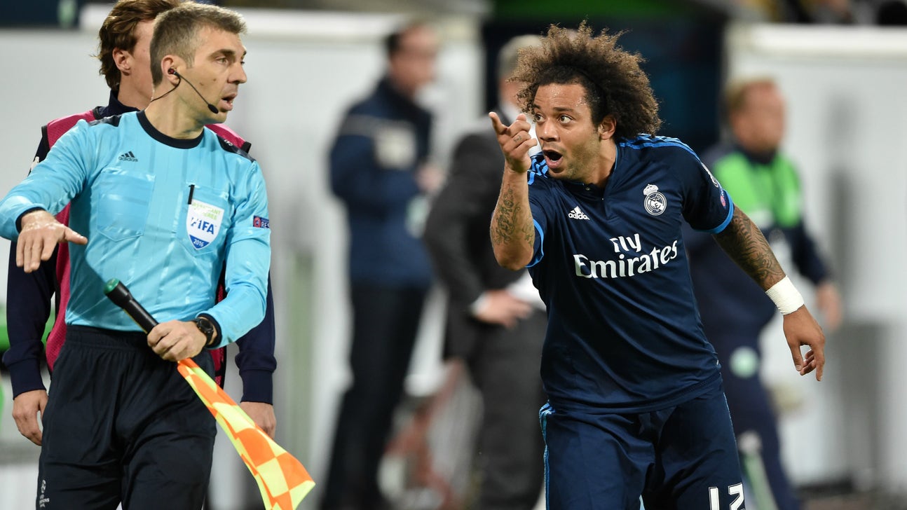Marcelo takes embarrassing dive in Real Madrid's loss to Wolfsburg