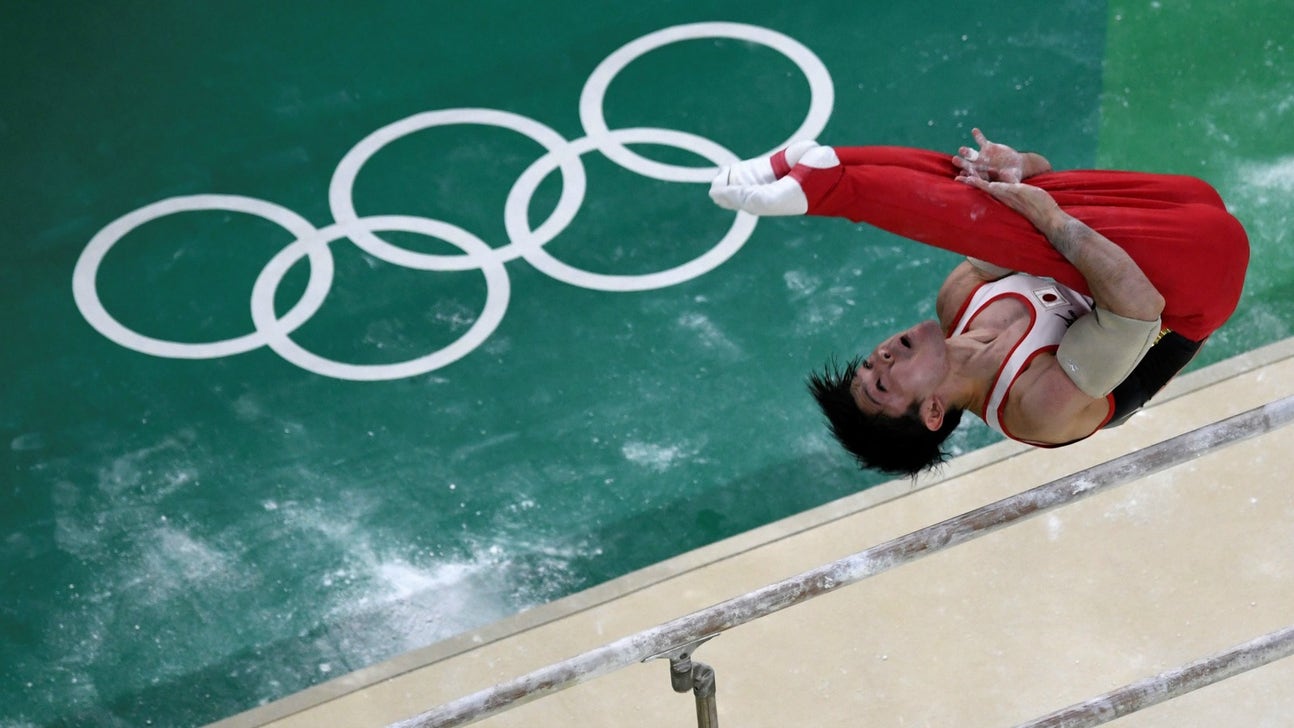 Japan's Kohei Uchimura just beats Oleg Verniaiev to repeat as all-around champion
