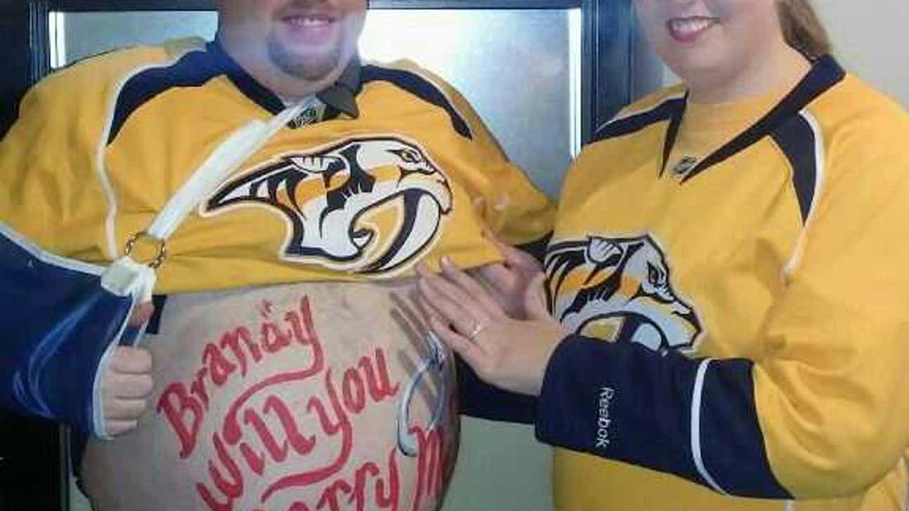 Nashville Predators Fan Pulls off Greatest Valentine's Proposal Ever