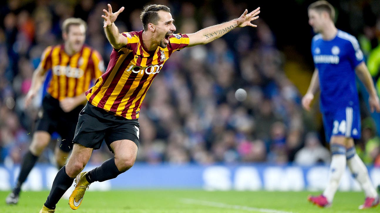 Chelsea throw away two-goal lead to lose to Bradford in FA Cup
