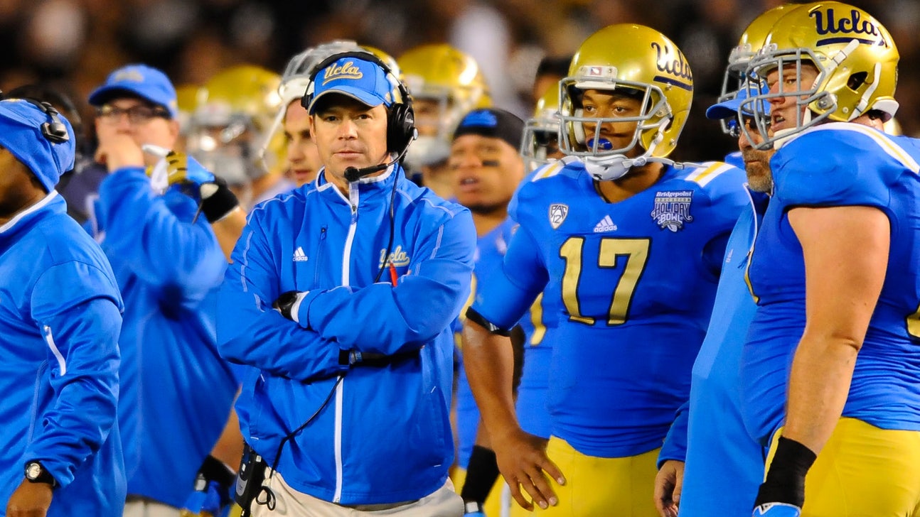 Jim Mora hopes new 'multifaceted offense' will spark Bruins in 2016