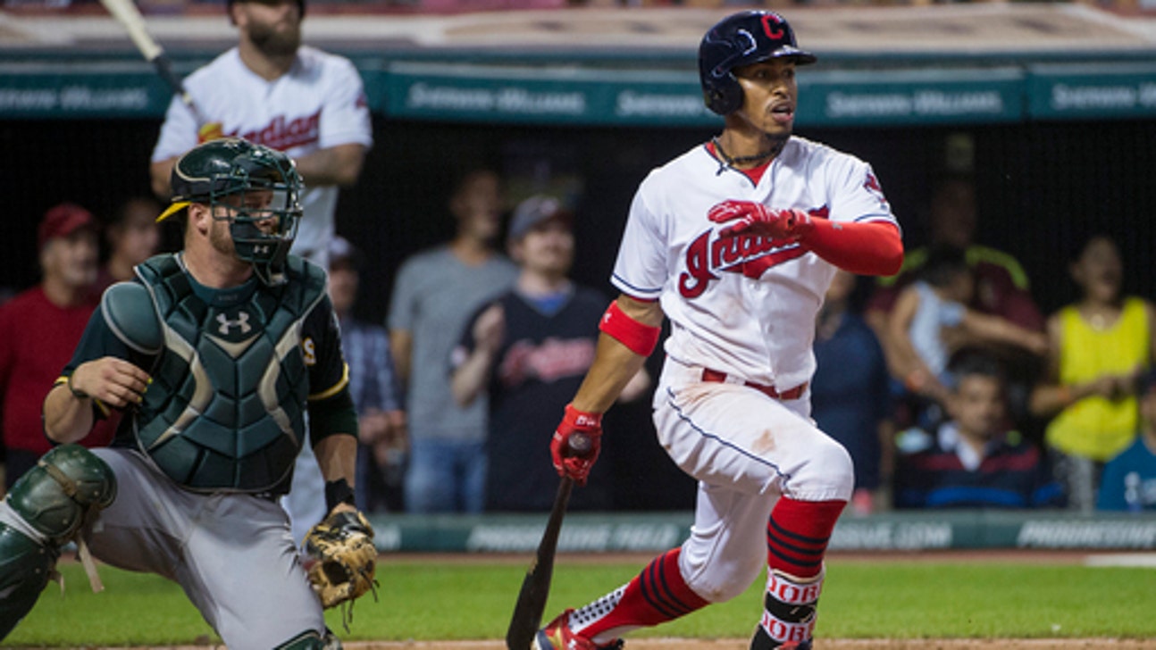 Indians use 4-run 7th to beat Athletics 5-3