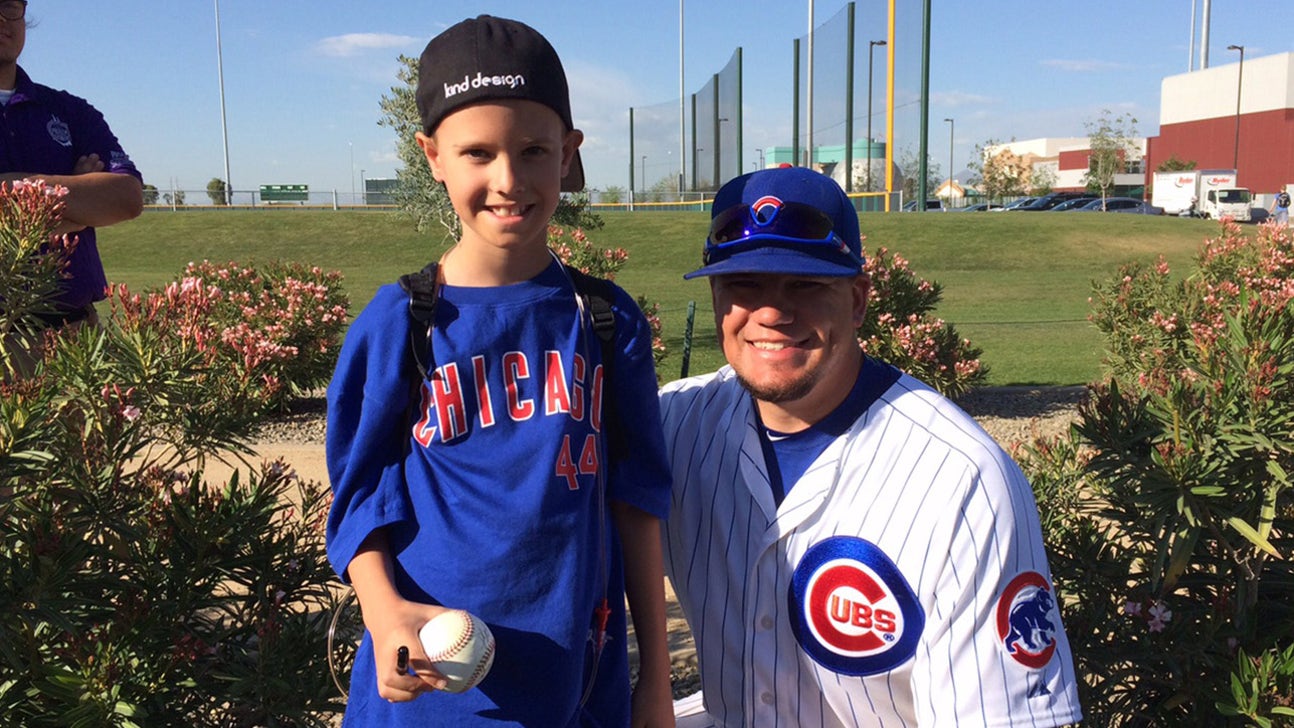 Boy with rare genetic disease inspired by friendship with Cubs' Kyle Schwarber