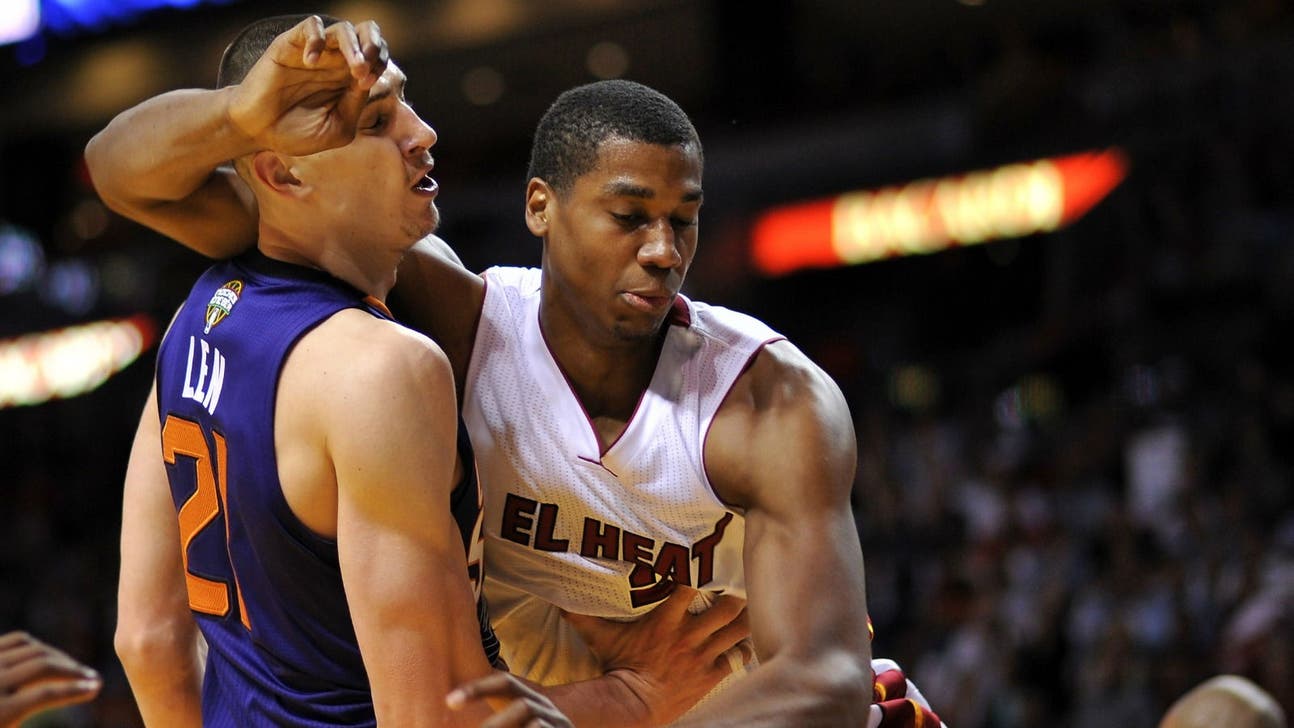 Even on Valentine's Day, Miami's Whiteside doesn't want a hug