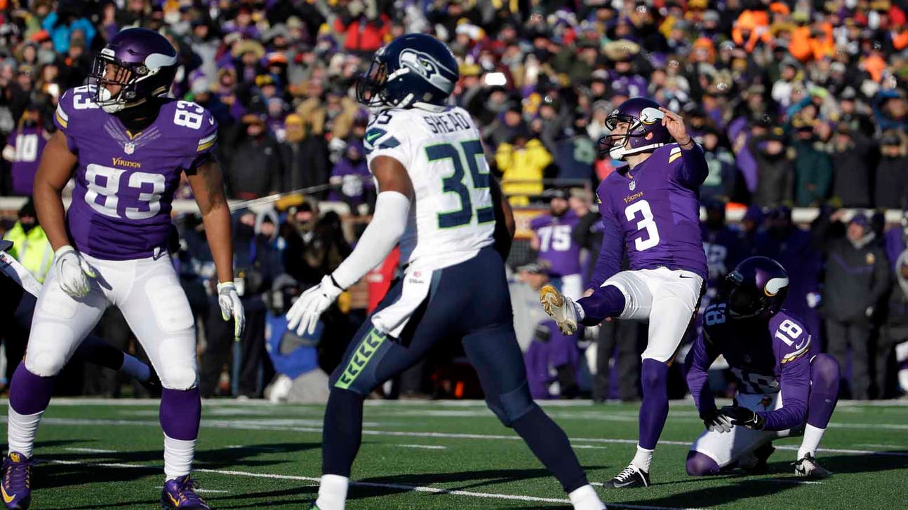 Twitter erupts after Vikings kicker Blair Walsh's missed go-ahead FG