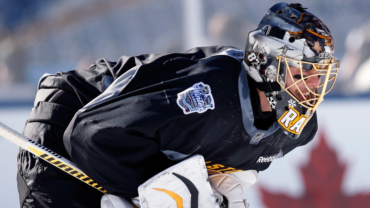 Tuukka Rask's Winter Classic mask set for display at Patriots Hall of Fame