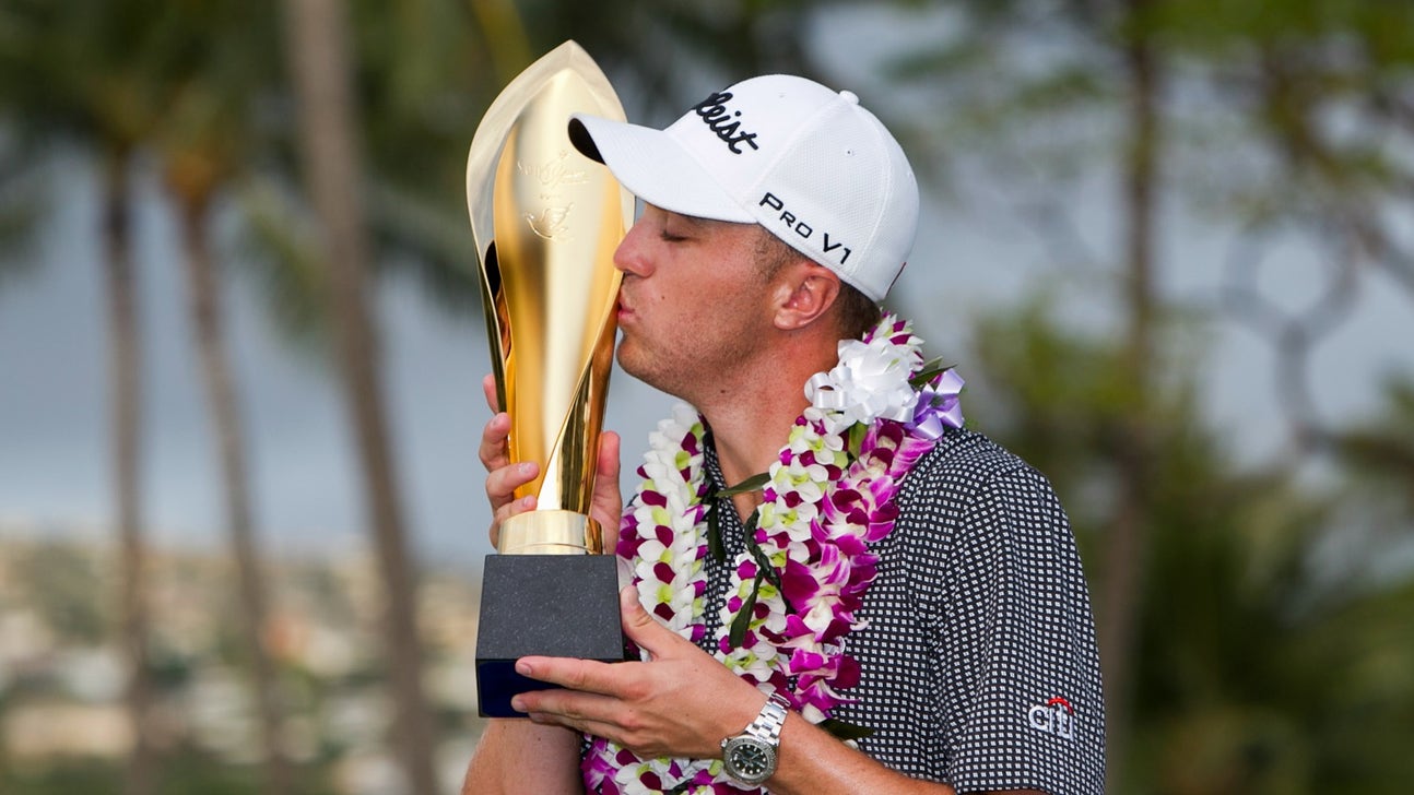 Justin Thomas shot the lowest 72-hole score in PGA history in Hawaii