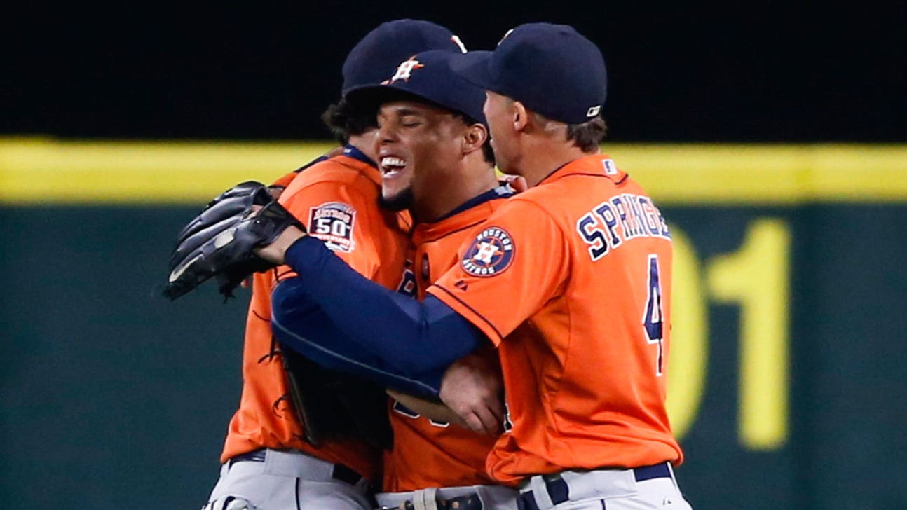 Astros' Gomez more or less in disbelief after game-ending double play heroics