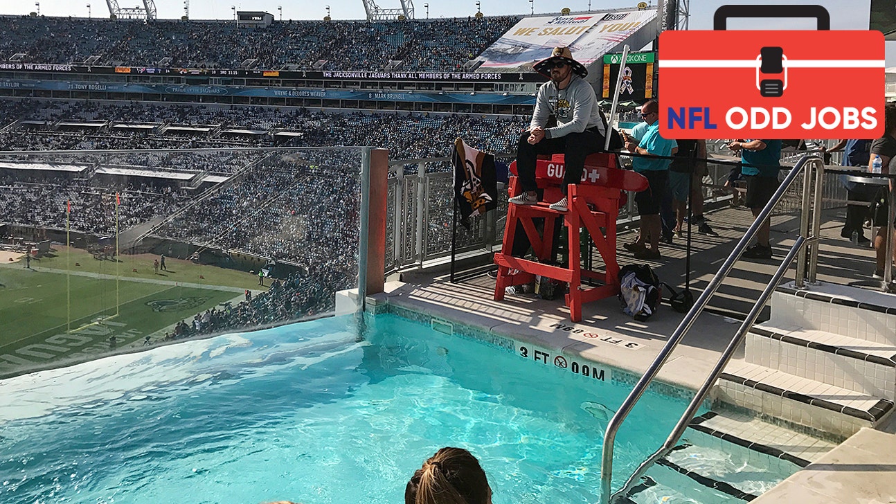A Jacksonville Jaguars lifeguard shares what gameday is like by the stadium pool