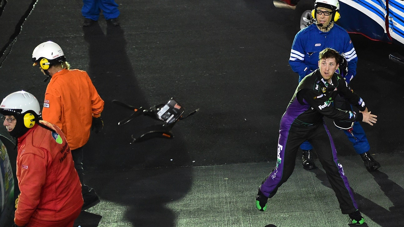 Hamlin steamed at Harvick after wreck, collects Earnhardt Jr.