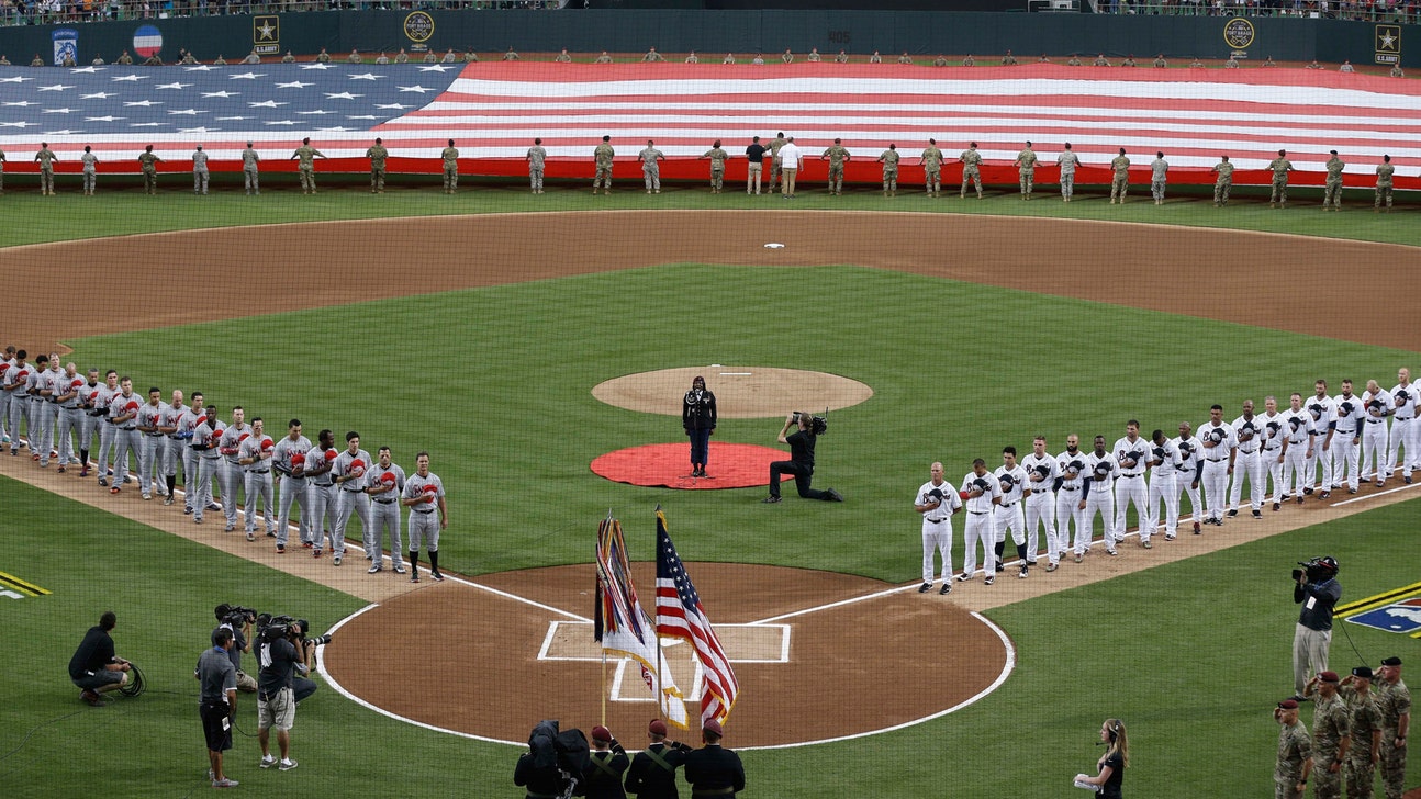 Marlins hold on to beat Braves at Fort Bragg military base