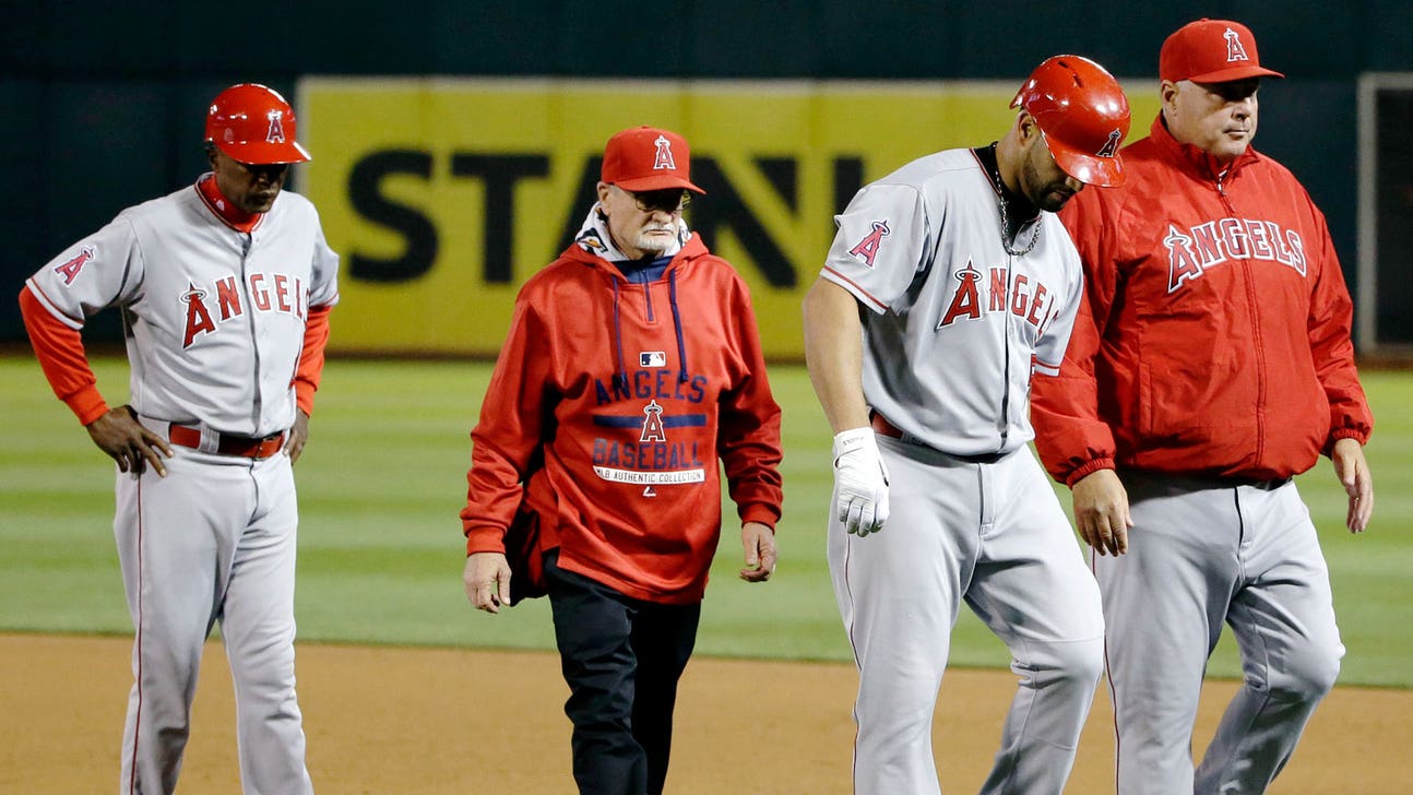Tight hamstring to sideline Pujols a few games, but Angels 'optimistic'