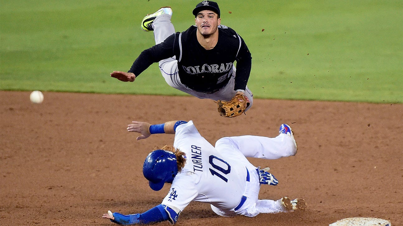 Watch: Turner's hard slide on Arenado causes fuss
