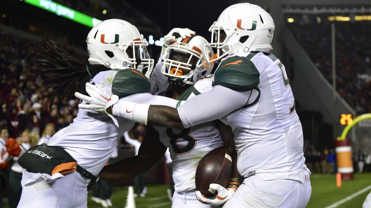 Duke Johnson runs wild as Hurricanes rout Hokies