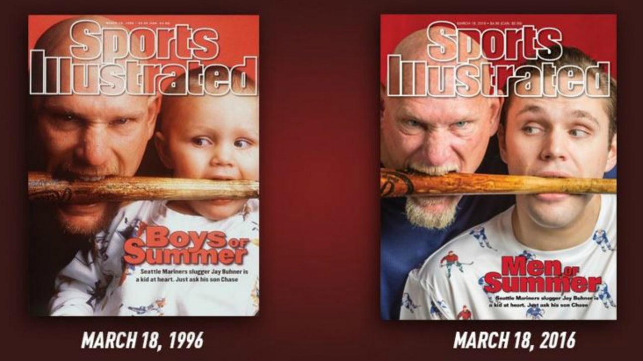 Jay Buhner recreates iconic photo with his infant son 20 years later