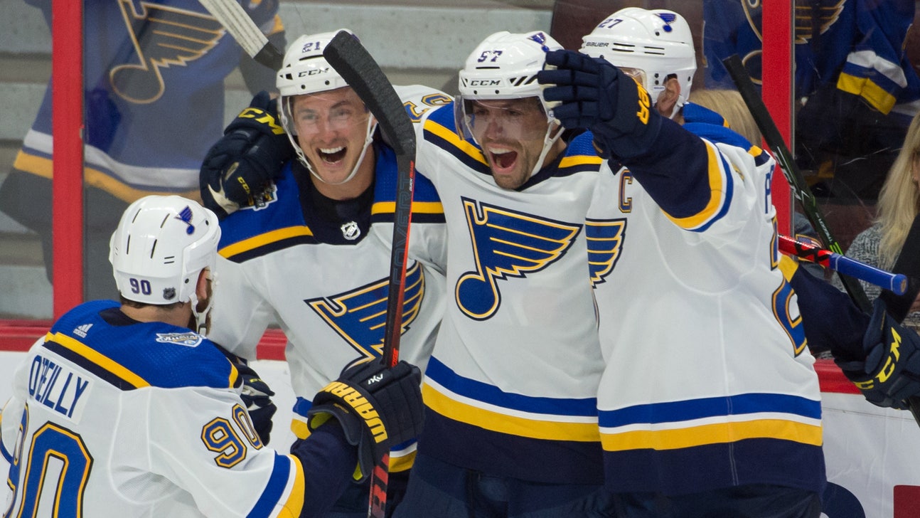 Perron scores twice, O'Reilly collects four points as Blues defeat Senators 6-4