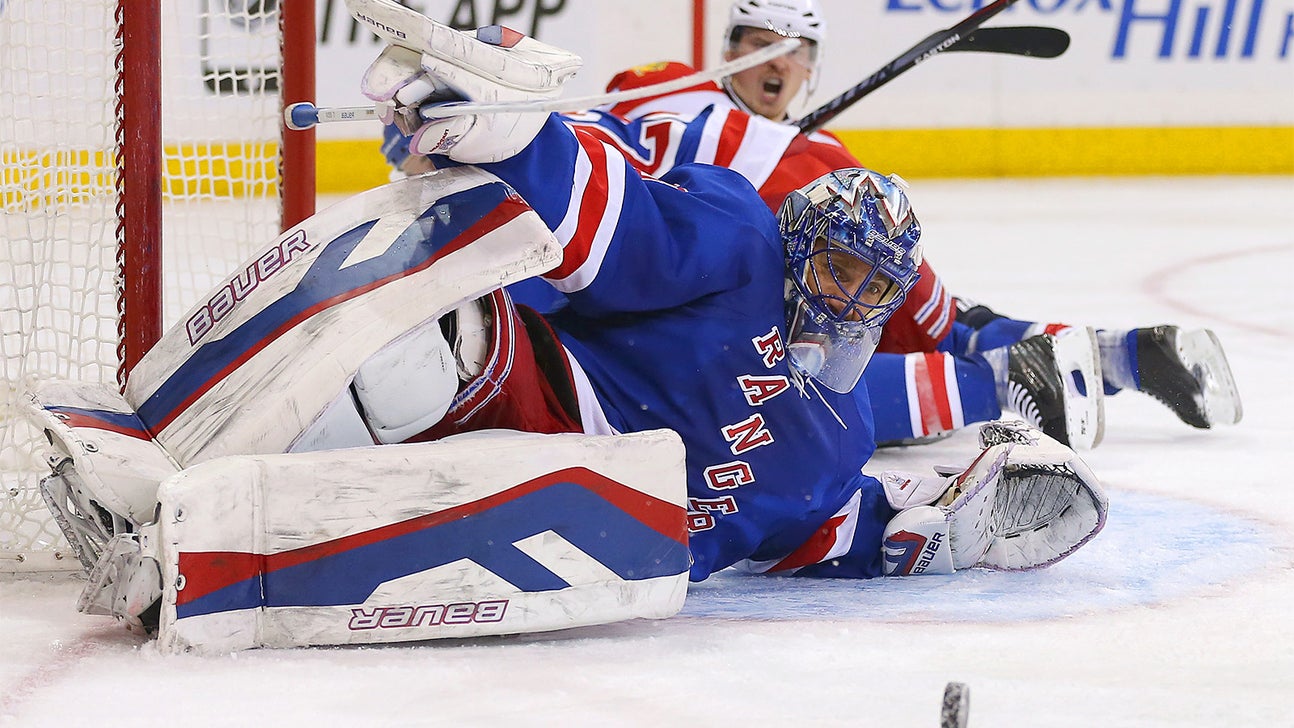 Rangers' Henrik Lundqvist returns to practice, nearly game ready