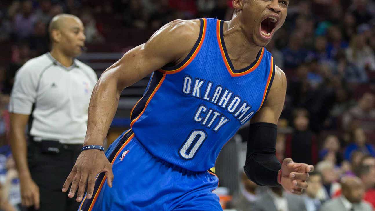 Thunder guard Russell Westbrook now averaging triple-double
