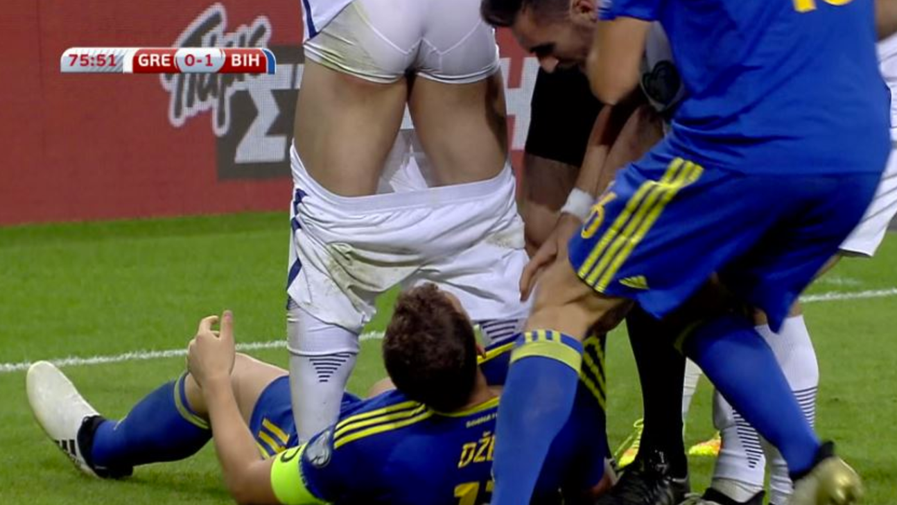 If you pull someone's shorts down, you're gonna get a red card