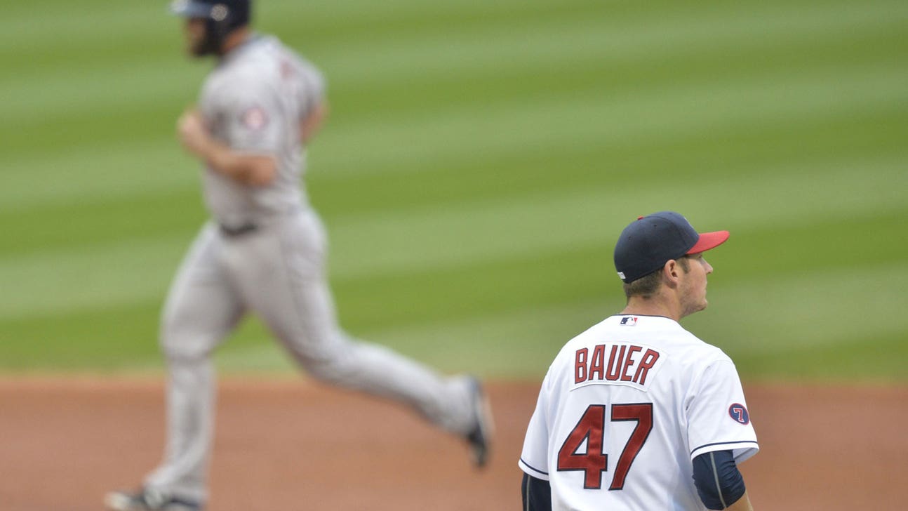 Bauer offers classic reaction to awe-inspiring home run
