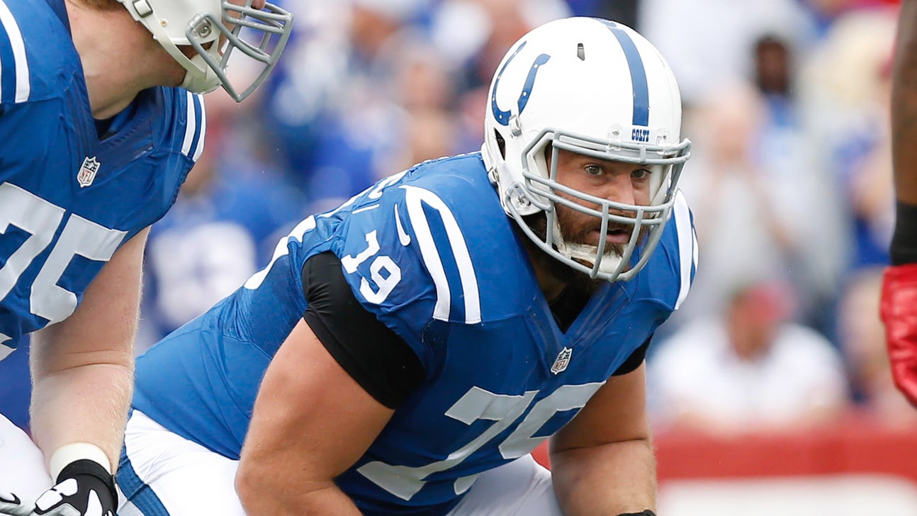Colts bench two starters, shuffle offensive line