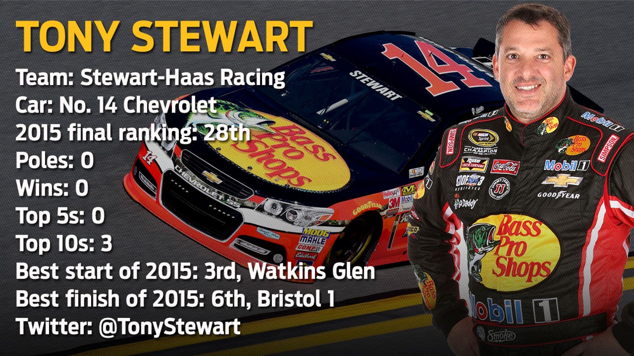 Year in review: Tony Stewart's 2015 Sprint Cup Series stats