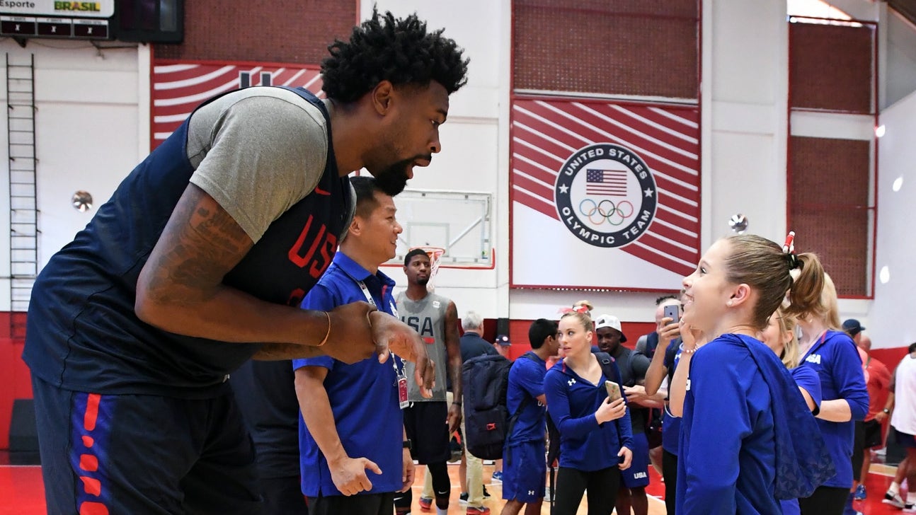 4-foot-6 gymnast Ragan Smith shares pic with NBA big man DeAndre Jordan