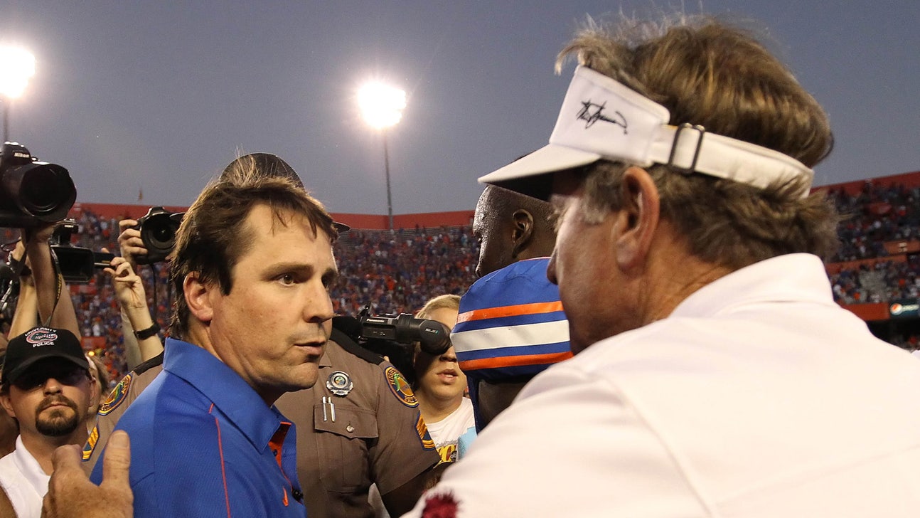 Friendly rivals: Will Muschamp, Steve Spurrier find common bonds