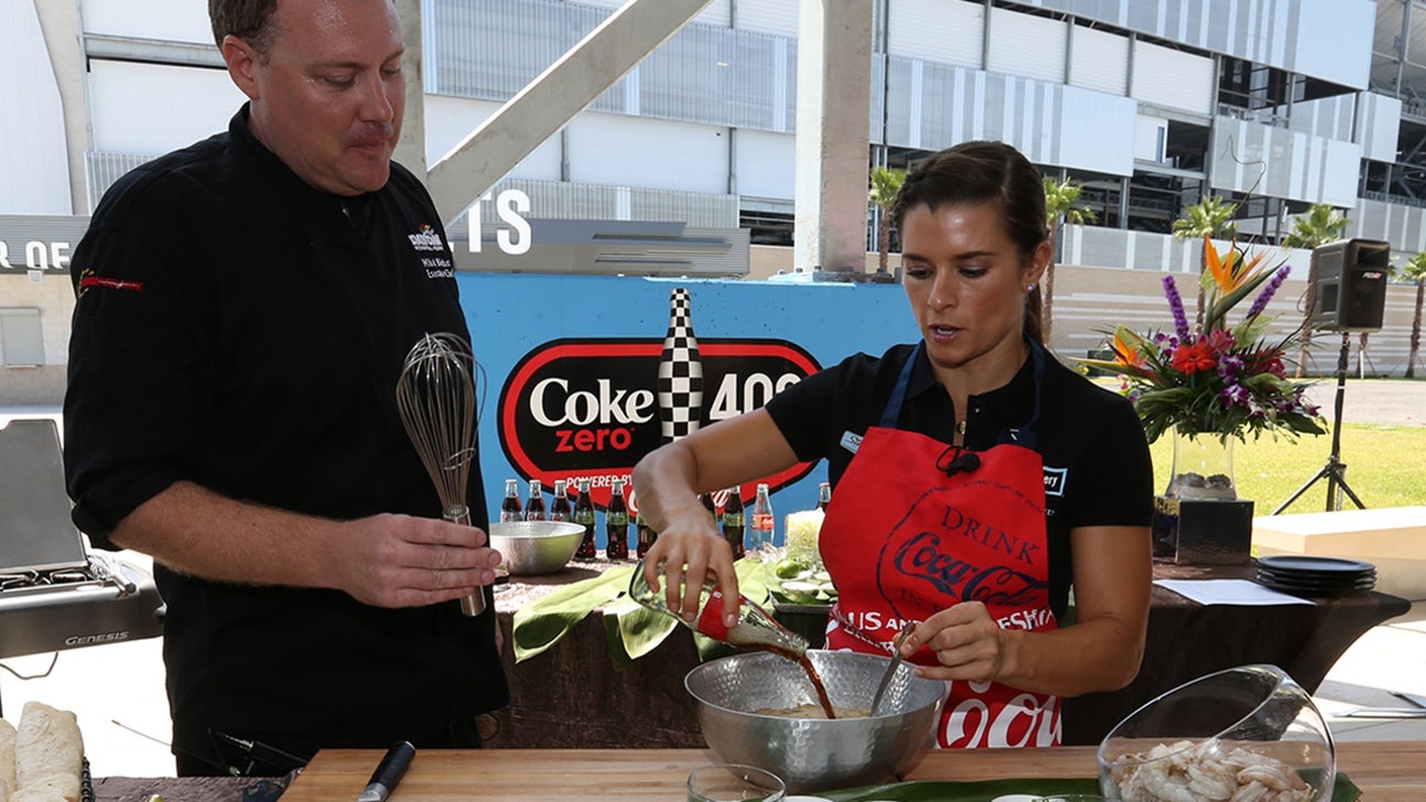 Danica Patrick shows off cooking skills at Daytona media day