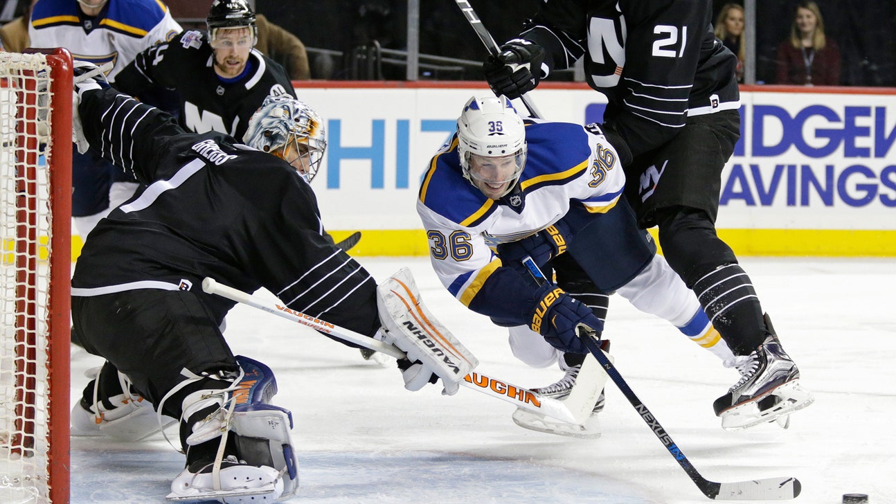 Blues settle for a point in 2-1 shootout loss to the Islanders
