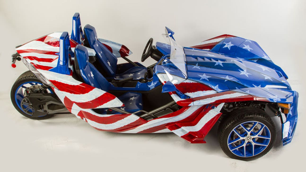 Custom Polaris Slingshot an all-American machine