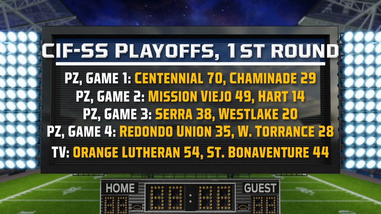 Playoffs, first-round scores: Results from our five CIF-SS football games