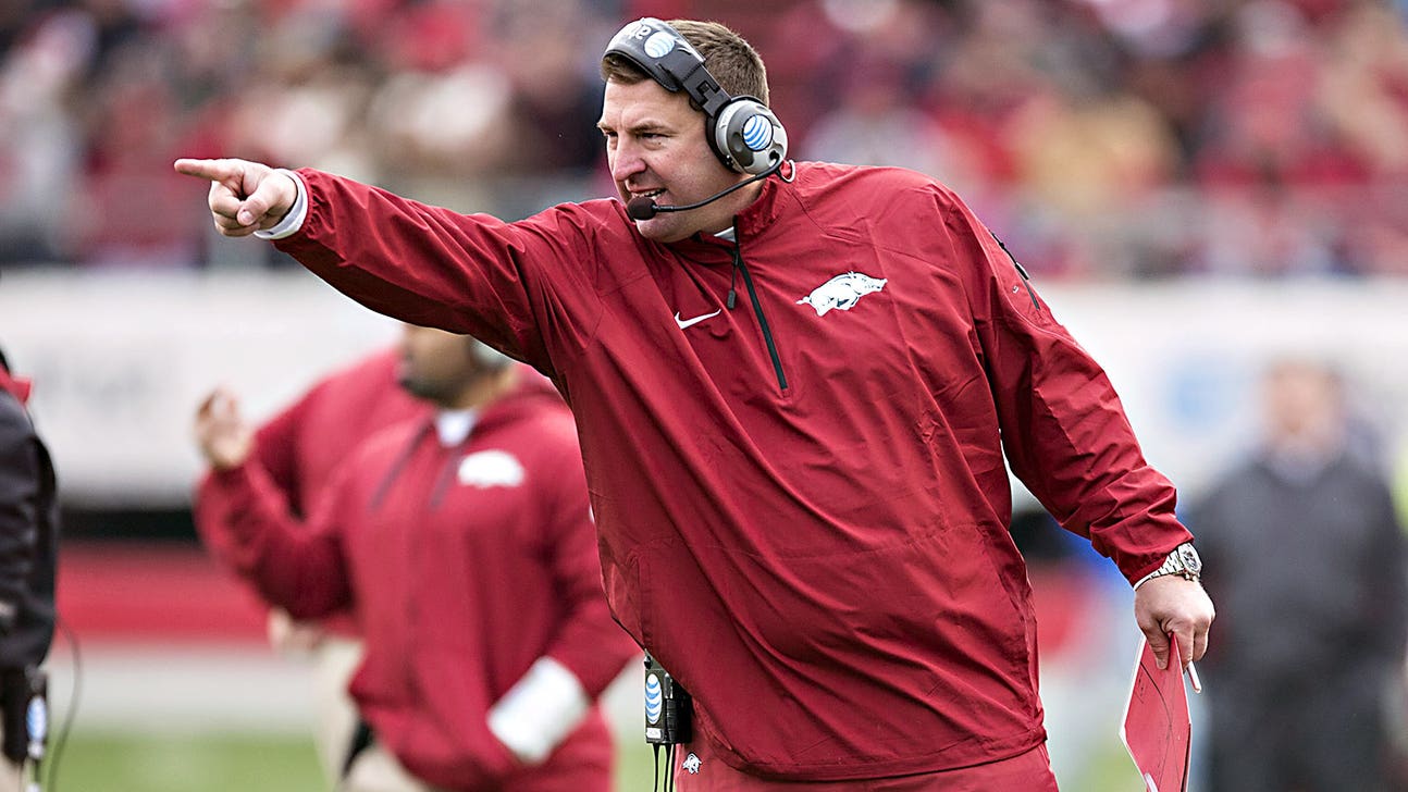 Over or under on Arkansas's projected win total in 2015?