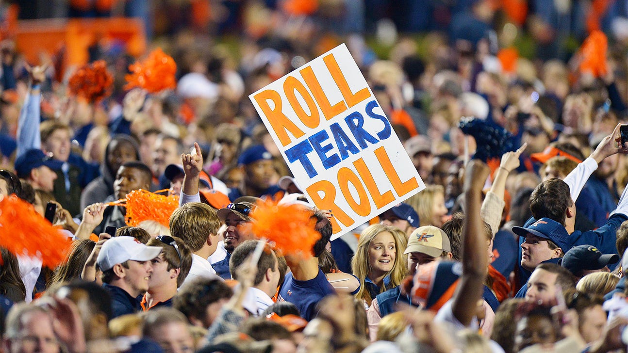 WATCH: Auburn tests lights on spectacular new video board