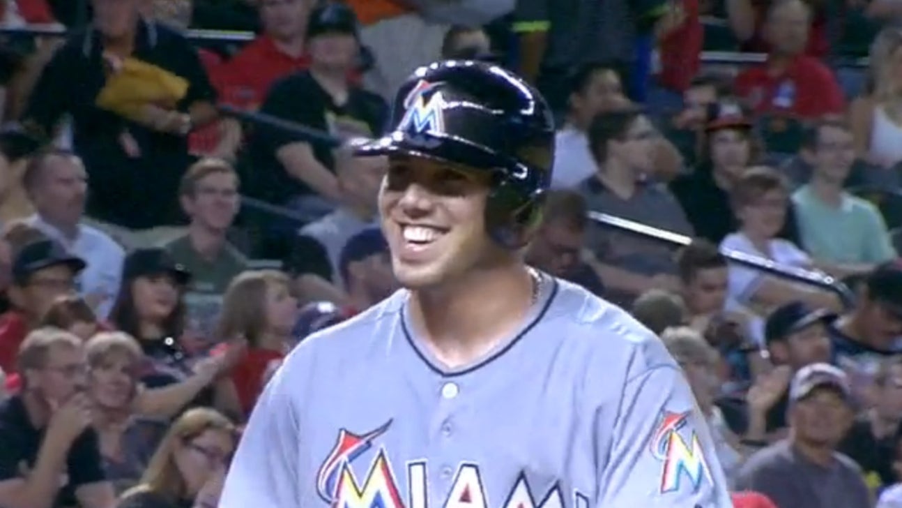Marlins pitcher cracks up after embarrassing strikeout